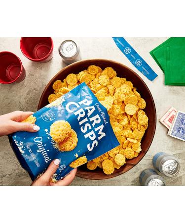 Original Cheese ParmCrisps 9.5oz (Pack of 2) - 100% REAL Parmesan Cheese | Healthy Keto Snacks | Low Carb, High Protein, Gluten Free, Oven Baked, Keto-Friendly - Buy Online on SooperMarket.com