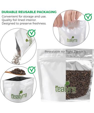Tealyra - Ripe Pu'erh Tea - 5 Years Aged Loose Leaf - 100% Pure - Caffeine Level High - Aged Black Tea Pu Er - 400g (14-ounce) 400-gram - Buy Online on SooperMarket.com