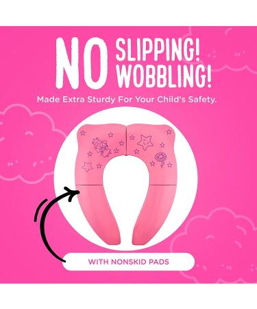Cadily Princess Foldable Potty Training Seat for Toddlers - Portable Travel Potty Seat - Buy Online on SooperMarket.com