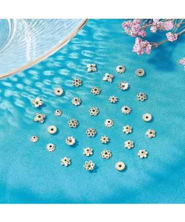 PandaHall 144pcs 24K Gold Plated Flower Bead Caps - 12 Styles Brass End Caps for DIY Jewelry Crafts - Buy Online on SooperMarket.com