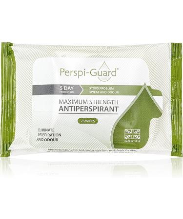 Perspi-Guard Maximum Strength Antiperspirant Wipes 25-Pack - 25 Count (Pack of 1) - Buy Online on SooperMarket.com