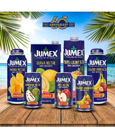 Jumex Guava & Strawberry-Banana Nectar Fridge Pack | 11.3 Fl Oz (Pack of 12) | Recyclable Cans, Non-BPA Lining - Buy Online on SooperMarket.com