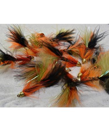 Thin Mint Cone Head Streamer Fly Fishing Flies - 12 Mustad Signature Hooks in #6, #8, #10, #12 | Weighted Trout Streamer Assortment - Buy Online on SooperMarket.com