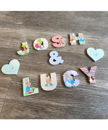 Peter Rabbit Wooden Letter I by Orange Tree Toys - Personalized Baby Name Decor for Nursery, Toy Box, Door, Wall - Alphabet Animal Letter for Boys and Girls Room - Buy Online on SooperMarket.com