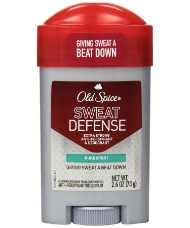 Old Spice Sweat Defense Solid Antiperspirant & Deodorant Pure Sport 2.6-Ounce Sticks (Pack of 4) Pure Sport 2.6 Ounce (Pack of 4)