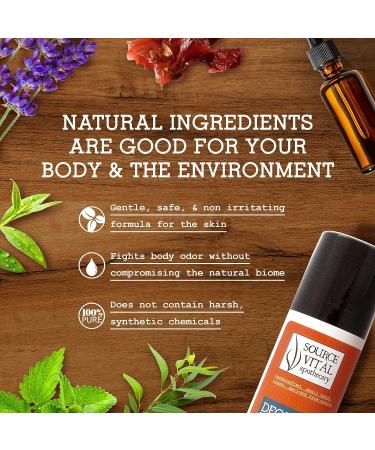 Deozein Fresh Roll-On Deodorant | Source Vitl Apothecary | All Natural & Paraben-Free | Floral Scent for Men & Women | 3 fl. Oz - Buy Online on SooperMarket.com