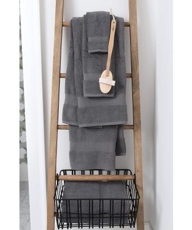 COTTON CRAFT Hotel Spa Luxury Bath Sheet 2 Pack - Oversized 40x80 - 700 GSM Cotton - Soft & Absorbent - Grey Towel Set - Buy Online on SooperMarket.com