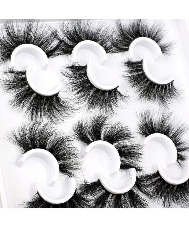Fluffy Mink Lashes | Dramatic Long Wispy & Thick False Eyelashes | Reusable Luxury Russian Strip Lashes - 6 Styles - Buy Online on SooperMarket.com