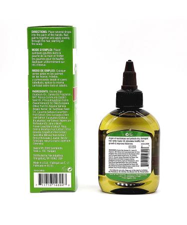 Difeel Premium Castor Plus Argan Hair Oil - Pro-Growth & Hydrating Formula 2.5 oz - Buy Online on SooperMarket.com