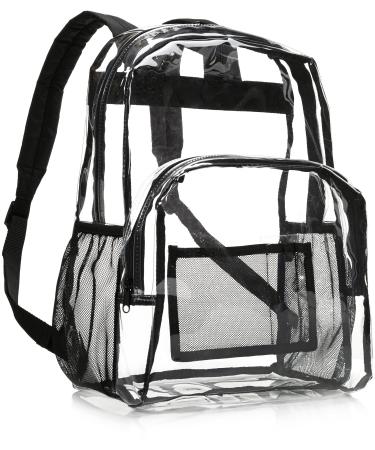 Amazon Basics School Backpack, Clear, School Backpack