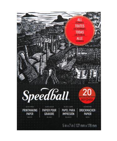 Speedball Printmaking Paper Pad  5 x 7  White