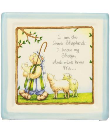 Child to Cherish Christening Block in Blue