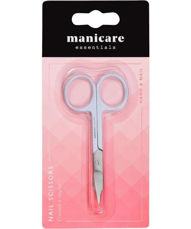 Manicare White Nail Scissors - Precision Blades, Surgical Grade Steel for Home and Professional Nail Trimming, Long-Lasting Sharpness for Manicure and Pedicure - Buy Online on SooperMarket.com