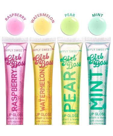 Expressions 12pc Clear Lip Gloss Pack | Hydrating Lip Oils with Vitamin E & Essential Oils | Flavored Tinted Lip Moisturizer - International Shipping - Buy Online on SooperMarket.com