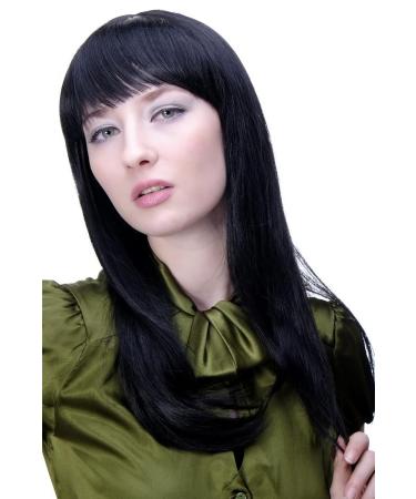 Buy WIG ME UP 3114-2 Black Gothic Wig with Cute Cheeky Bangs - Long & Stylish International Shipping Available - Buy Online on SooperMarket.com