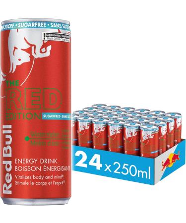 Red Bull Energy Drink Sugar Free 250 millilitre (Pack of 24) & Energy Drink Watermelon Sugarfree 250ml (24pk) - Buy Online on SooperMarket.com