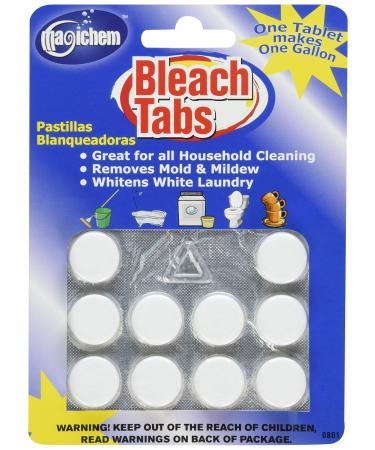 Magichem Bleach Tabs (makes 10 gallons of bleach per card- 4 cards per order)