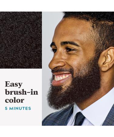 Just For Men Mustache & Beard Dye with Biotin, Aloe, and Coconut Oil - Rich Dark Brown M-47 | Easy Application Brush Included | Healthy Facial Hair Color | 1 Count - Buy Online on SooperMarket.com
