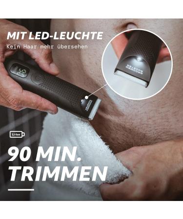 Shop Groomed Rooster Bodygroomer: Intimate & Body Razor with LED Light Shower-Proof 90 Min Duration Charging Station - Ideal for Men - Buy Online on SooperMarket.com