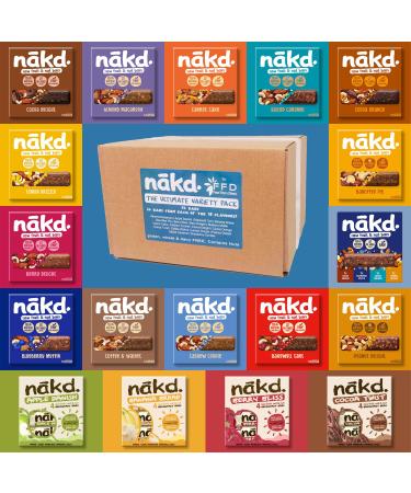 Nakd bars nakd fruit and nut bar Healthy snacks.Eating breakfast bars.Vegans milk -free wheat -free gluten -free bar.(72 bars) Salted Caramel 72 bars