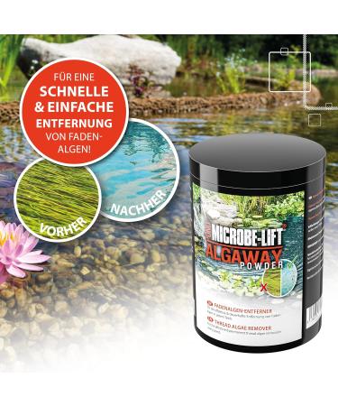 Microbe-Lift Pond Algaway Powder 250g - Effective Thread Algae Remover | Environmentally Friendly Algae Control for Ponds - Buy Online on SooperMarket.com