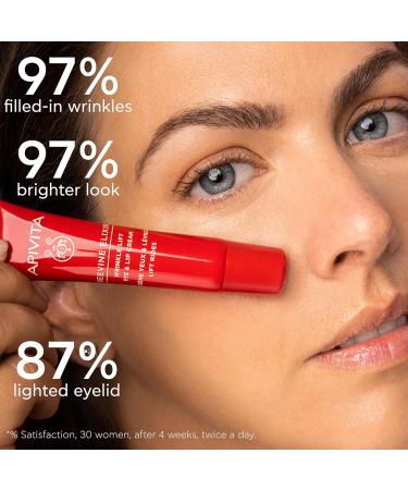 Apivita Beevine Elixir Wrinkle Lift Eye & Lip Cream - Advanced Anti-Aging Collagen Boost Polyphenols & Goji Berry - 0.51 oz - Shop Internationally - Buy Online on SooperMarket.com