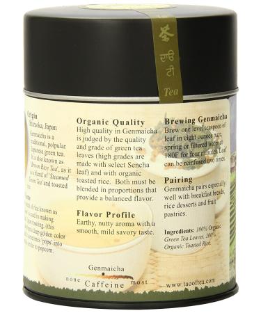 Organic Genmaicha Brown Rice Tea - Tao of Tea 3.5 oz (100g) | Premium Japanese Green Tea - Buy Online on SooperMarket.com