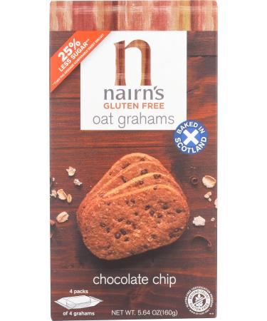 Nairn's Gluten Free Chocolate Chip Oat grahams 00098632 5.64 Ounce (Pack of 1) Chocolate Chip Grahams