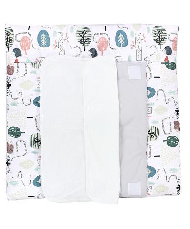 Tuptam Wrap Edition - 2 Terry Trains MAR02579 Hedgehog in the Forest/Mint 70x70 cm - International Shipping Available - Buy Online on SooperMarket.com