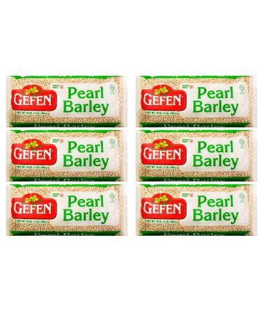 Gefen Premium Quality Pearled Barley 1lb (6 Pack) Product of The USA