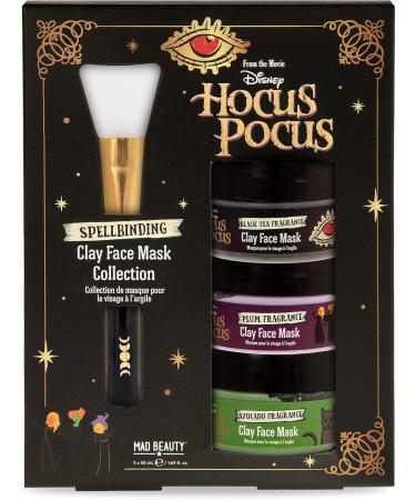 MAD BEAUTY Disney Hocus Pocus Clay Face Mask Set (Trio) Aloe Vera Infused Black Tea Plum & Avocado to Soothe & Rejuvenate Skin - Buy Online on SooperMarket.com