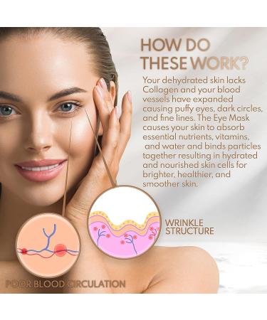 Under Eye Collagen Mask for Anti-Aging, Wrinkles, Puffy Eyes, Dark Circles - 12 Pairs - Buy Online on SooperMarket.com