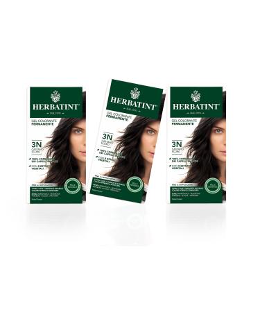 Herbatint Hair Color Gel 3N Dark Chestnut Brown 3x150ml
