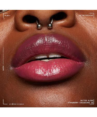 NYX Butter Gloss Strawberry Cheesecake Lip Gloss - Warm Pink (0.27 Fl Oz) - Buy Online on SooperMarket.com