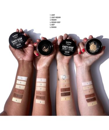NYX Can't Stop Won't Stop Setting Powder - Banana 06, 1.6g (Pack of 1) - Buy Online on SooperMarket.com