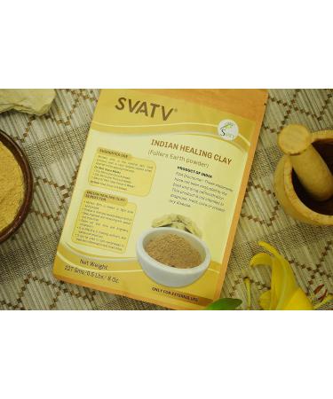 SVATV Fullers Earth Powder | Multani Mitti | Indian Healing Clay | Deep Skin Pore Purifying Face Mask Skin care & Dirt Remover - Natural Face Pack 227g Fuller's Earth - Buy Online on SooperMarket.com
