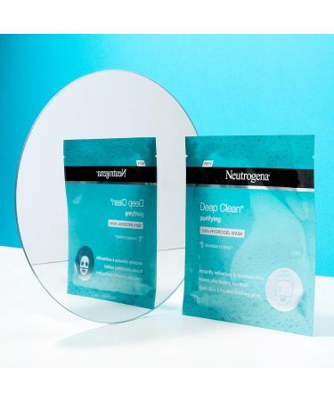 Neutrogena Deep Clean Purifying Hydrating Hydrogel Mask - 12 Pack, 1 Ounce Each - Buy Online on SooperMarket.com