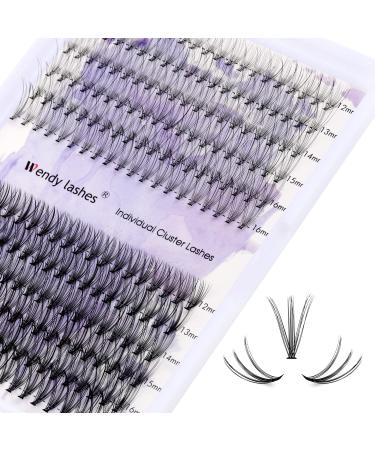 Individual Lashes 240PCS Cluster Lashes Extension C Curl 0.07mm 10D/20D Mixed 12-16mm Lash Clusters Wide Stem Individual Eyelashes Clusters DIY Eyelashes Extensions(10D+20D-0.07-C-MIX12-16) RR-12-16mm Clusters-10D+20D-0.07-C