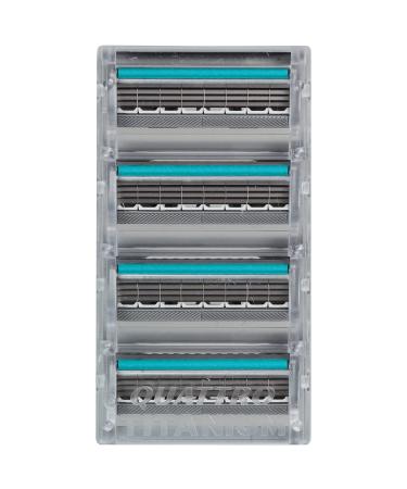 Schick Quattro Titanium Men's Razor Blade Refills - 8 Count (Pack of 1) - Buy Online on SooperMarket.com