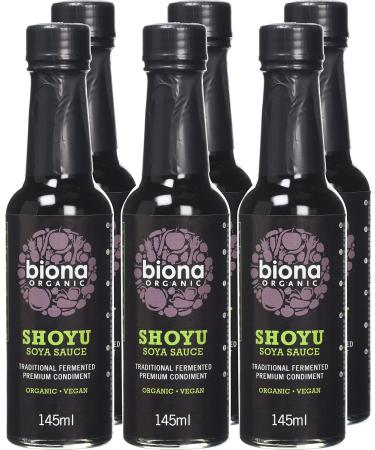 Biona Organic Shoyu Sauce 6 x 145ml - Authentic Japanese Soy Sauce - Buy Online on SooperMarket.com