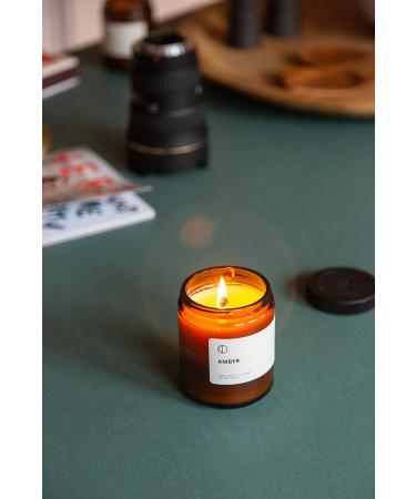 OCT Amber Scented Candle | 250ml Soy Wax with Natural Essential Oils - Premium International Shipping - Buy Online on SooperMarket.com