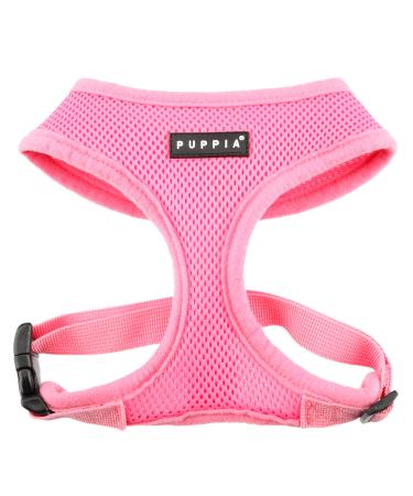 Puppia dog harness for small and medium -sized dogs - super soft in many colors - also usable as a puppy dishes - anti -anti -tension harness for dogs pink m m pink