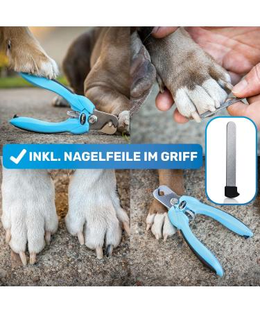 Buy Bluepet Krallensch n Adjustable Claw Scissors for Large Dogs & Cats - Extra Strong Nail Cutter with File (Size M-L) - Ideal for Tough Claws - Buy Online on SooperMarket.com