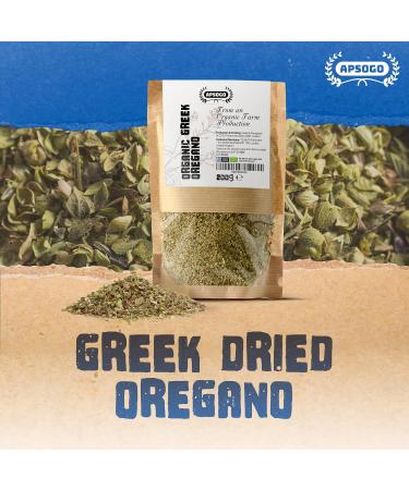Apsogo Organic Dried Oregano from Greece - Premium Quality 200g - Buy Online on SooperMarket.com