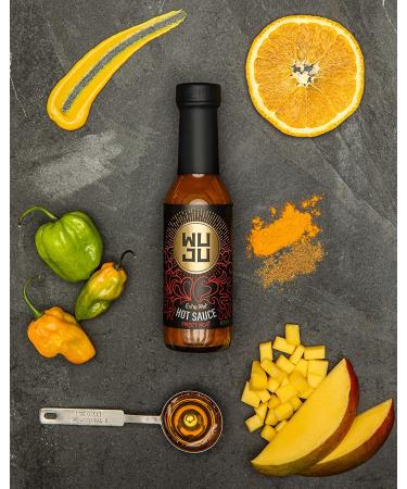 WUJU Extra Hot Sauce - All-Natural Agave Habanero Sauce | Low Sodium, No Preservatives - 5oz Gourmet Heat - Buy Online on SooperMarket.com