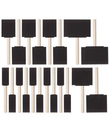 Bates- Foam Paint Brushes Assorted Sizes 20 Pack Sponge Paint Brush Foam Brushes Foam Brushes for Painting Foam Brushes for Staining Foam Brushes for Polyurethane Sponge Brushes for Painting