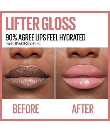 Maybelline Lifter Gloss Hydrating Lip Gloss with Hyaluronic Acid - Petal Warm Pink Neutral 0.18 oz - Buy Online on SooperMarket.com