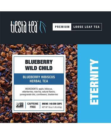 Tiesta Tea Premium Loose Leaf Blueberry Wild Child - Caffeine Free 16oz - Buy Online on SooperMarket.com