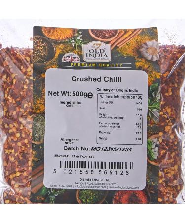 Old India Crushed Chilli 500g - Premium Quality Spice (Pack of 1) - Buy Online on SooperMarket.com