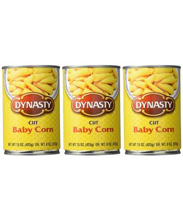 Dynasty Cut Baby Corn 15 Oz (Pack of 3) - Buy Online on SooperMarket.com